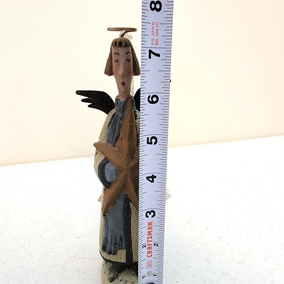 Greg Guedel Bethany Lowe Angel With Star Primitive Spanish Style Christmas Decor - Picture 11 of 12